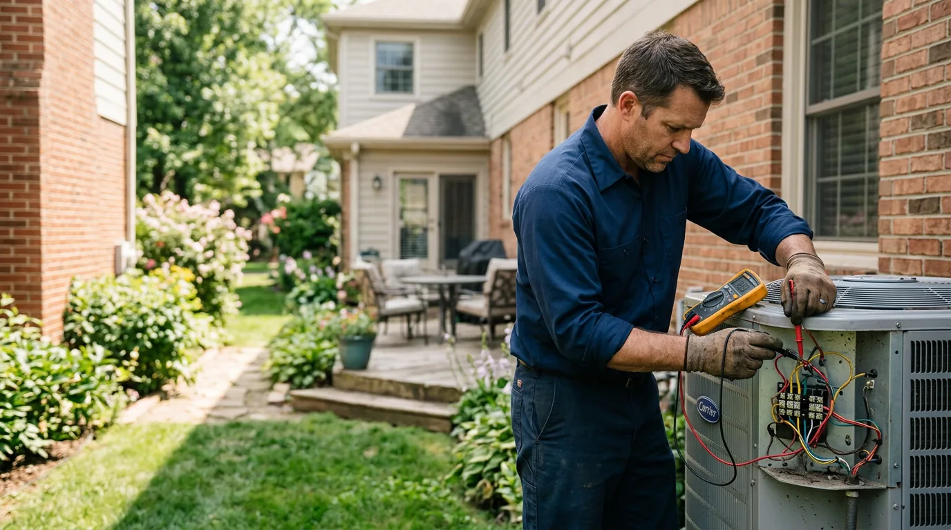 HVAC technician working near Belchertown, MA